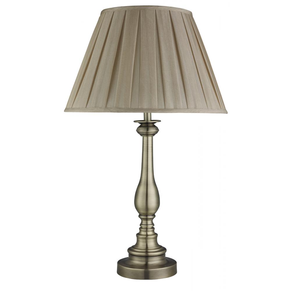 searchlight 4023ab stolova lampa elegantna klasicka kov niklovane matne sive obyvacka jedalen obyvacka osvetlenie spalna obciansky stredozemny textilne tienidlo.jpg